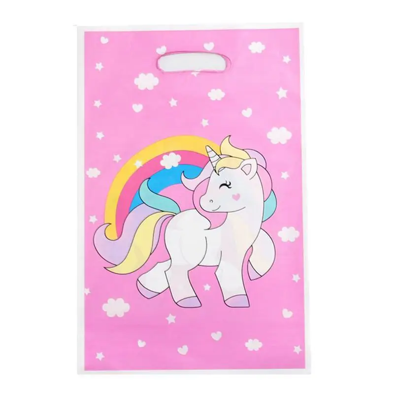 Unicorn 20 шт./лот Подарочный пакет там мешок с подарками Микки и Минни Маус детский день рождения вечерние поставки для праздника вечерние поставки вечерние украшения набор пакет для конфет - Цвет: Unicorn