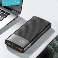KUULAA 20000mAh Power Bank USB C PD fast charger Quick Charge 3.0 Portable External Battery for iPhone 11 Xiaomi mi 10 Powerbank