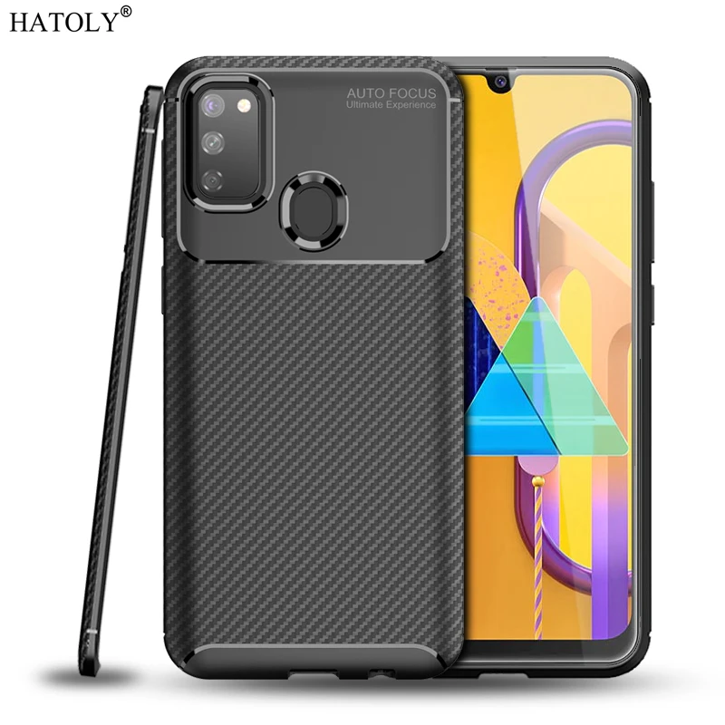 Чехол для Samsung Galaxy M30S Мягкий Силиконовый противоударный бампер матовая задняя