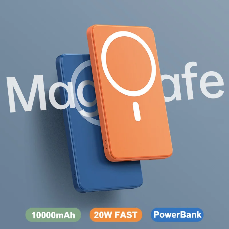 10000mah 15w power bank magnetic wireless fast charger powerbank mobile phone battery for iphone 12 13 pro max xiaomi mi samsung free global shipping