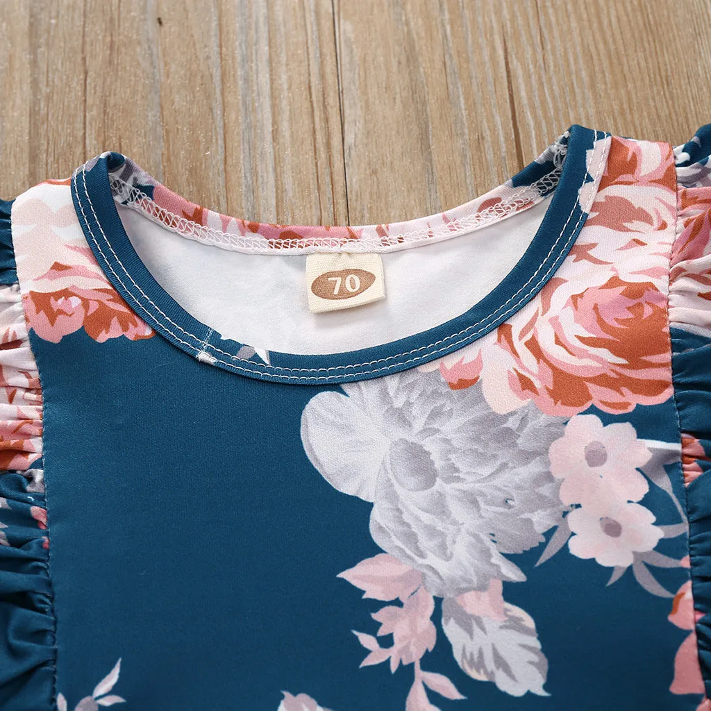 Детская одежда с длинными рукавами Детский комбинезон круглым вырезом и