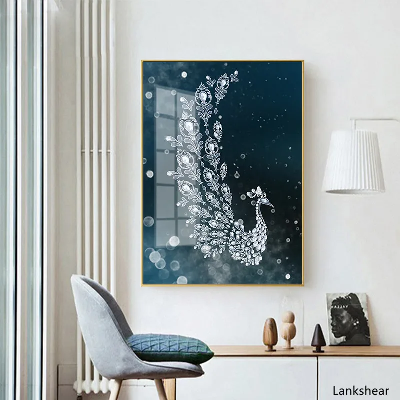 Настенный постер в скандинавском стиле Абстрактная Картина на холсте с