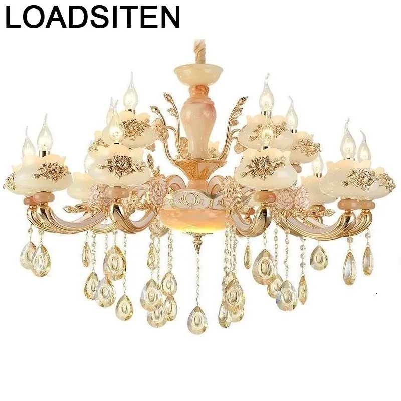 Современный светильник кварто Хрустальный скандинавский блеск E Pendente Para Sala Jantar