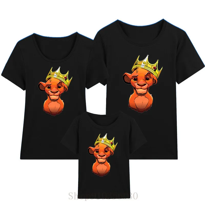 .Notorious Simba Baba Lion King mom and daughter matching clothes family outfits childrens girl | Мать и ребенок