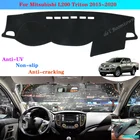 Чехол для приборной панели автомобиля, коврик для приборной панели Mitsubishi L200 Triton 2015  2020, автомобильный нескользящий чехол для приборной панели, защитный коврик, защита от УФ-лучей и солнца