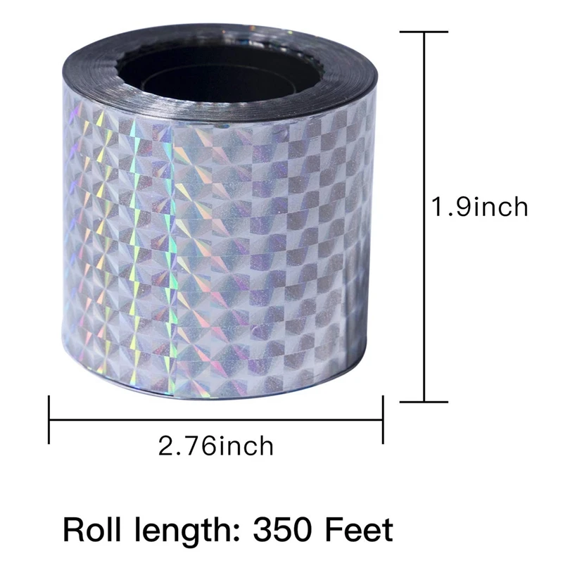 Лента для отпугивания птиц-350 футов Двусторонняя светоотражающая лента птиц