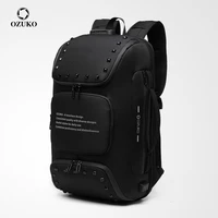 ozuko men multifunctional backpack usb 15 6 anti theft laptop backpacks fashion school backpack bags waterproof travel mochila