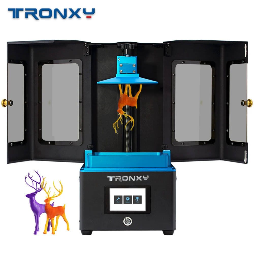 Высокоточный 3D принтер Tronxy с УФ смолой ЖК экраном для отверждения света и