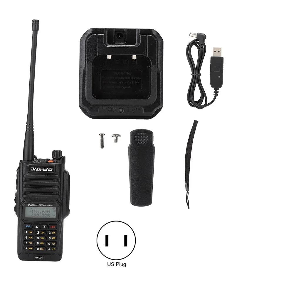 Для рации Baofeng UV-XR PLUS + USB-кабель для зарядки 7 4 В/1800 мАч литиевая батарея 100-240 в