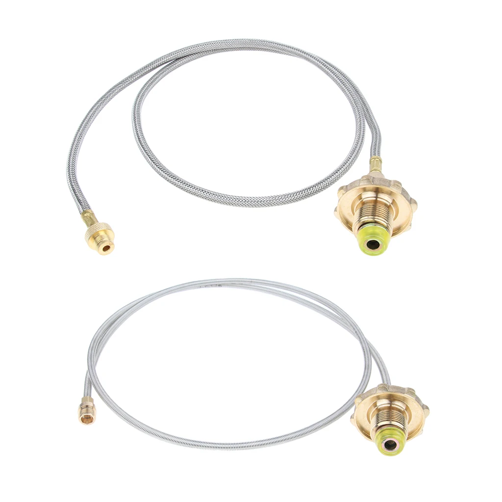 

Camping Stove High-Pressure Propane Hose And Adapter For Flat Gas Tank Outdoor Camping Cooking Picnic Stove Accessories