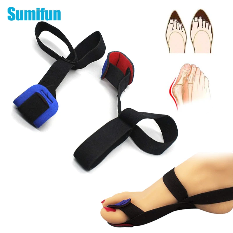 

2pcs Big Toe Corrector Thumb Overlapping Separator With Magnetic Belt Hallux Valgus Bunion Orthopedic Pain Relief Foot Care Tool