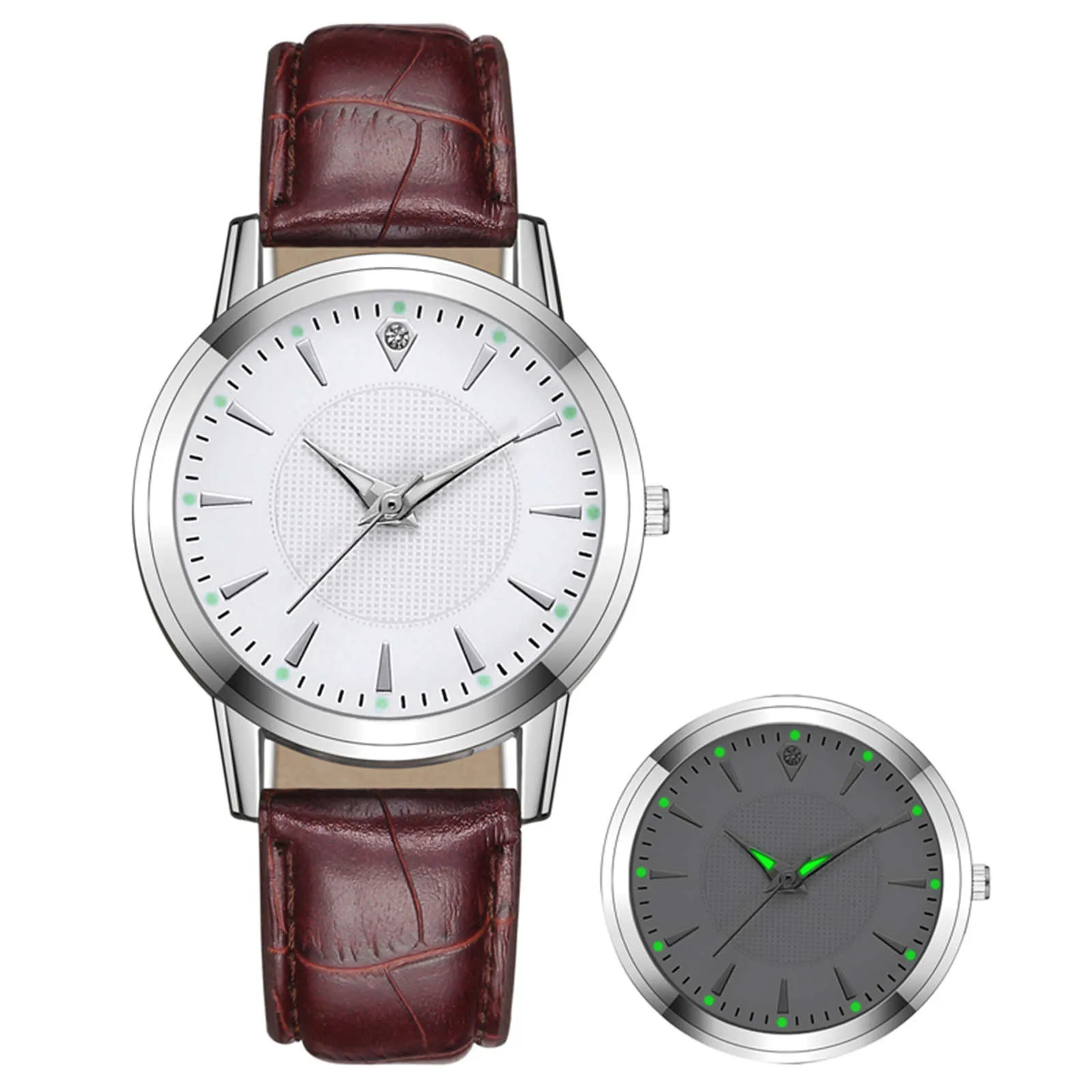 

New Couple gifts 2PCS Luxury Watches Quartz Watch Stainless Steel Dial Casual Bracele Watch montre connectee Couple watch WD5