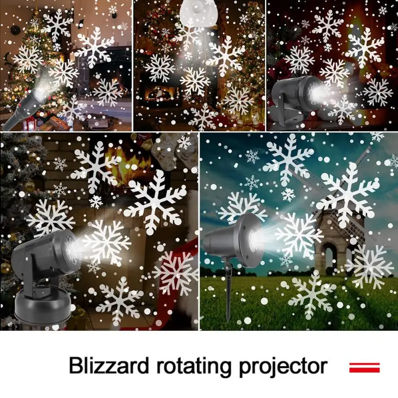 

New Decoration LED Laser Projector Light Snowflake Elk Projection Lamp Stage Indoor Lighting Decorative Lamp Accessories parts