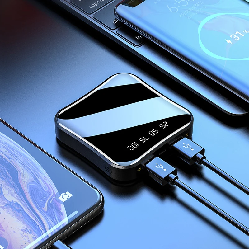 Портативный мини-аккумулятор с 2-мя USB-портами 12000 мАч | Мобильные телефоны и