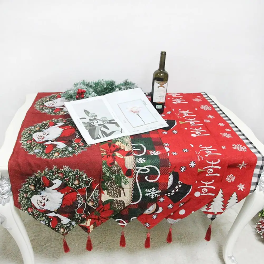 

Креативная Рождественская настольная дорожка, украшение для вечерние, Настольная дорожка для гостиной, столового стола, украшение для дома
