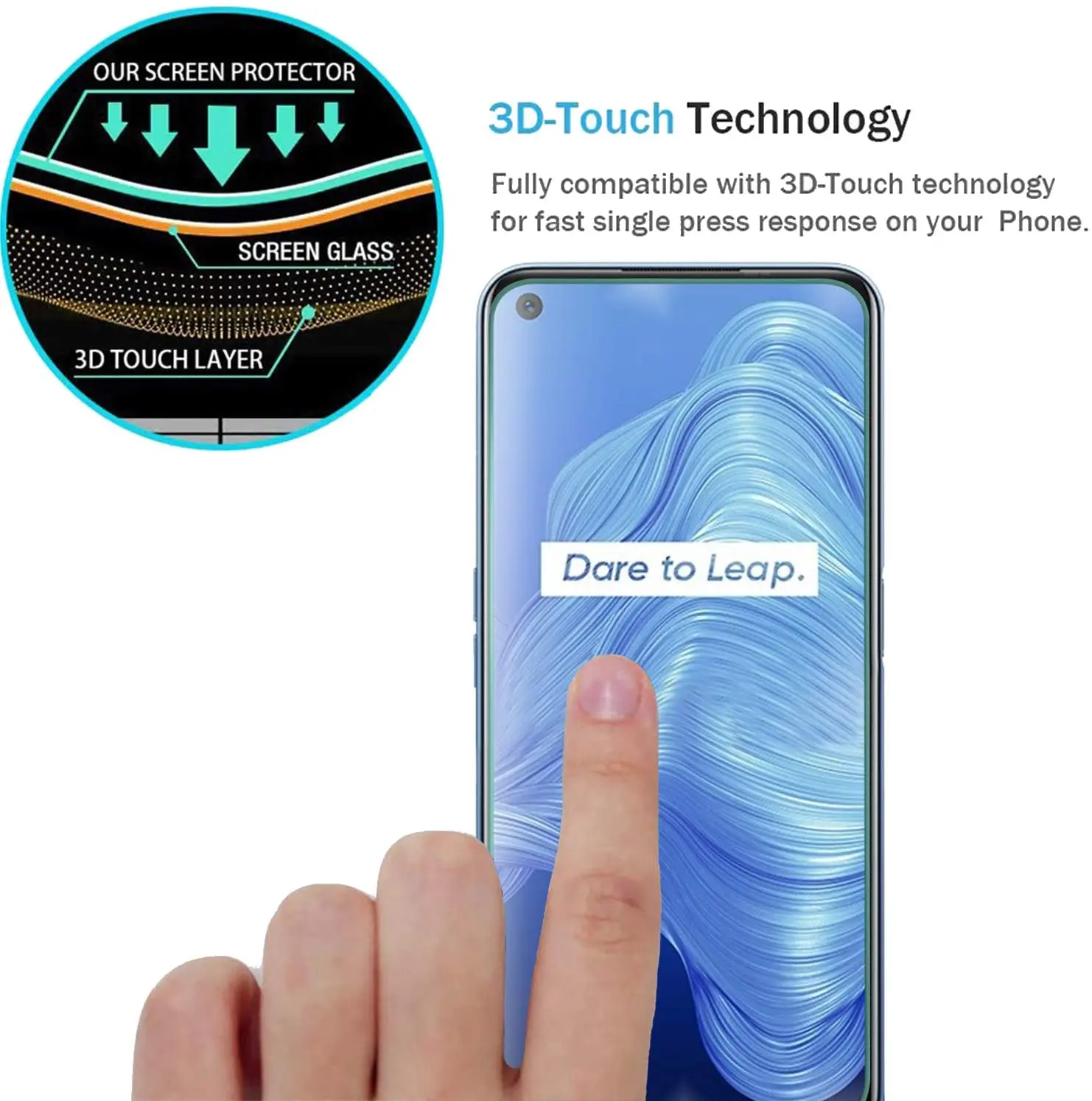 For Realme V5 5G / C17 6.5&quot Tempered Glass Screen Protector Ultra Thin Explosion-proof Protective Film | Мобильные телефоны и