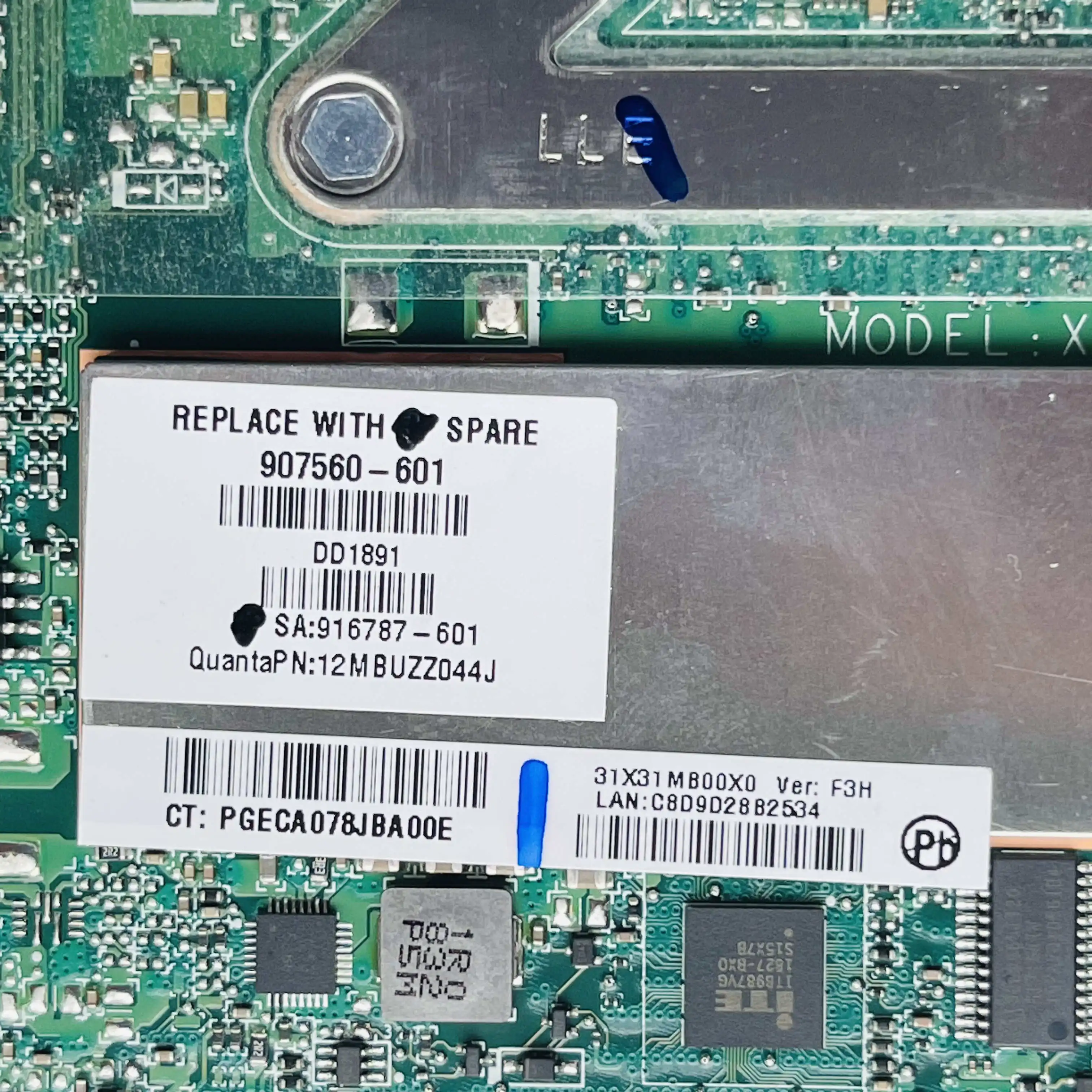 Материнская плата GD для ноутбука HP Spectre X360 13-W 13-AC со стандартным процессором 8 ГБ