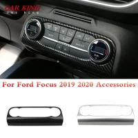 for ford focus 2019 2020 mk4 st line interior air conditioner switch buttons frame cover trim abs car styling accessories 1pcs