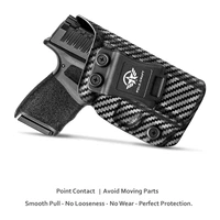 hellcat holster carbon fiber kydex holster iwb custom fit springfield armory hellcat pistol inside waistband concealed carry