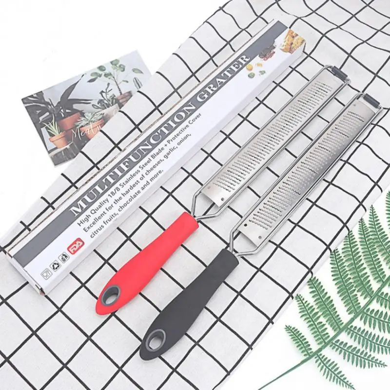 

Удлиненная кухонная утварь из нержавеющей стали 304, многофункциональная тёрка, зеркальная защитная крышка