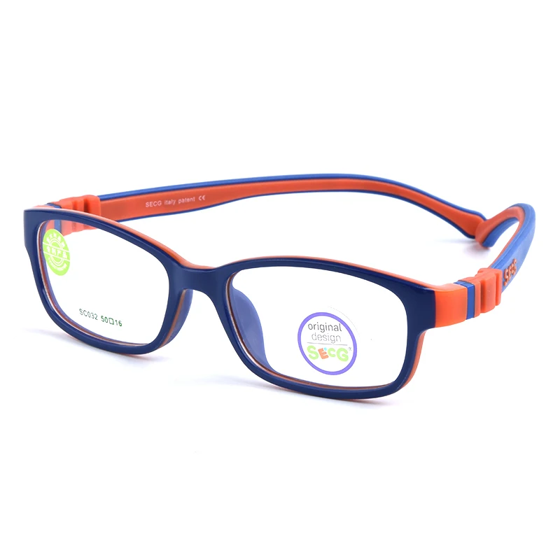 SECG Ultralight Flexible Soft Kids Frame Children Optical Spectacle Frame Glasses for Sight Eyeglass Lunettes De Vue Enfant images - 6
