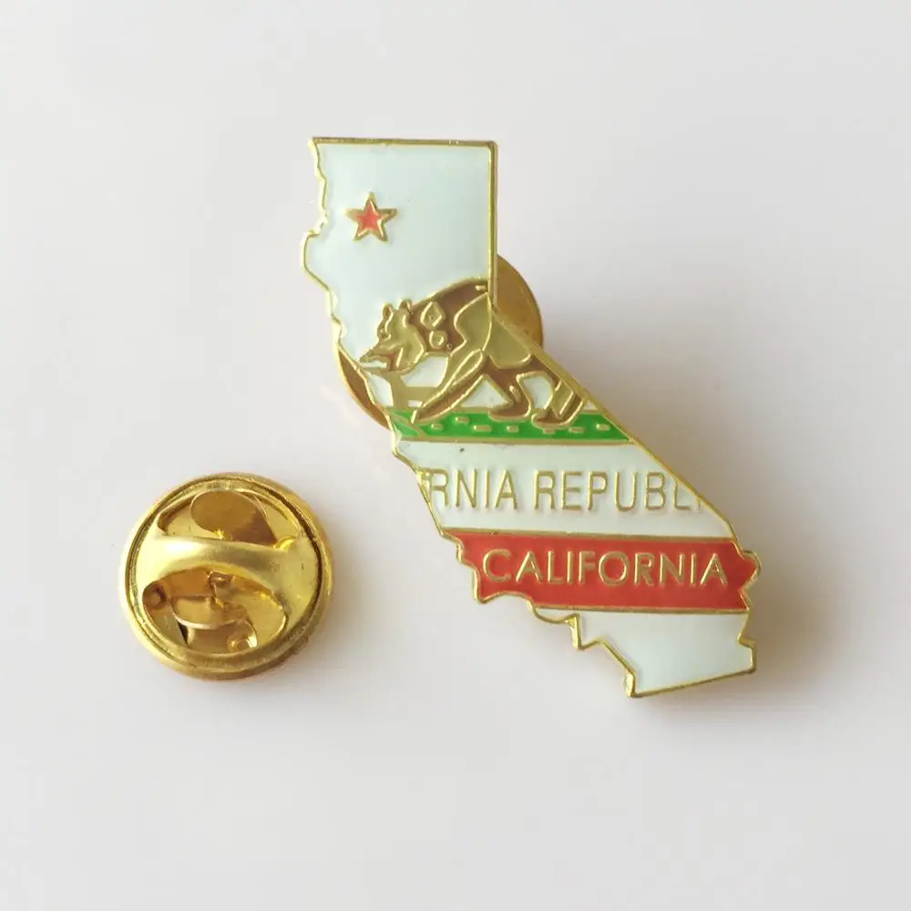 США Калифорния Форма карты лацкан pin-geographics подарки для сумки футболки (300 шт./лот) |