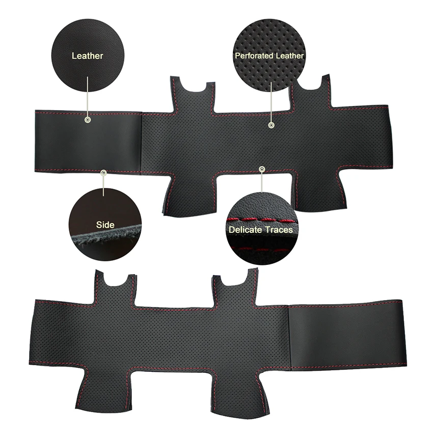 Сшитые вручную Черные искусственные кожаные фотообои для Mercedes-Benz W210 E-Class E200 240 280