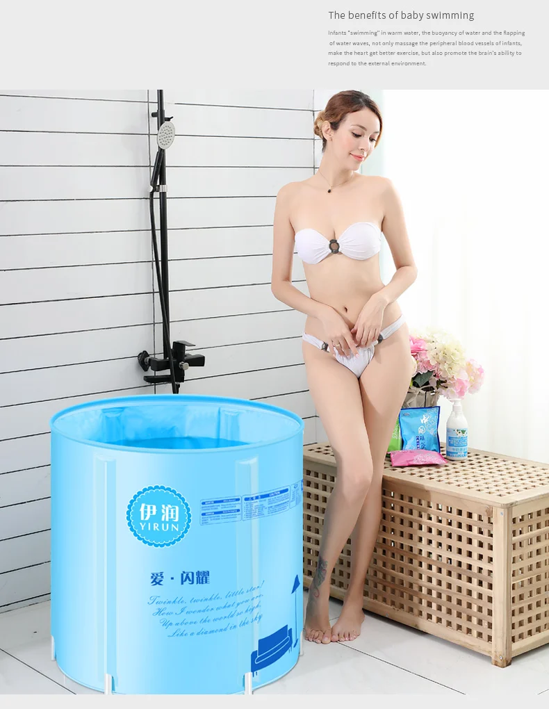 

Insulation Can Be Raised And Lowered Adult Tub Bath Barrel Folding Inflatable tub