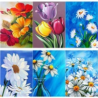 new 5d diy diamond painting flower diamond embroidery landscape cross stitch full square round drill crafts art gift home decor