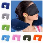 1 @ # Inflation U-образная Автомобильная подушка для шеи, с обеих сторон, с одним подголовником, универсальная, легко носить с собой, с универсальной защитой шеи