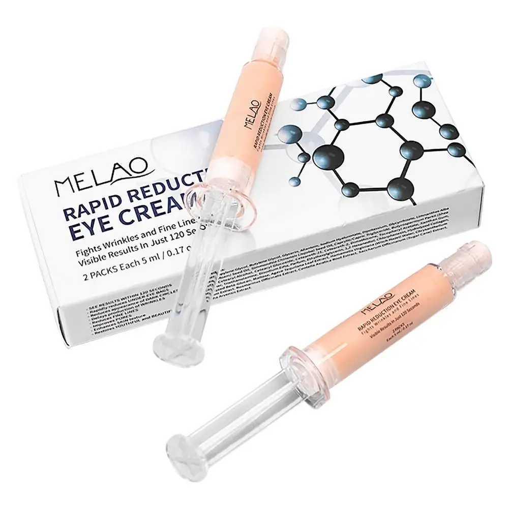 

2x5ml Rapid Reduction Eye Cream Instant Results Anti Puffiness Anti Wrinkles Eye Bag Removal Fine Lines Eye Cream For Women Men