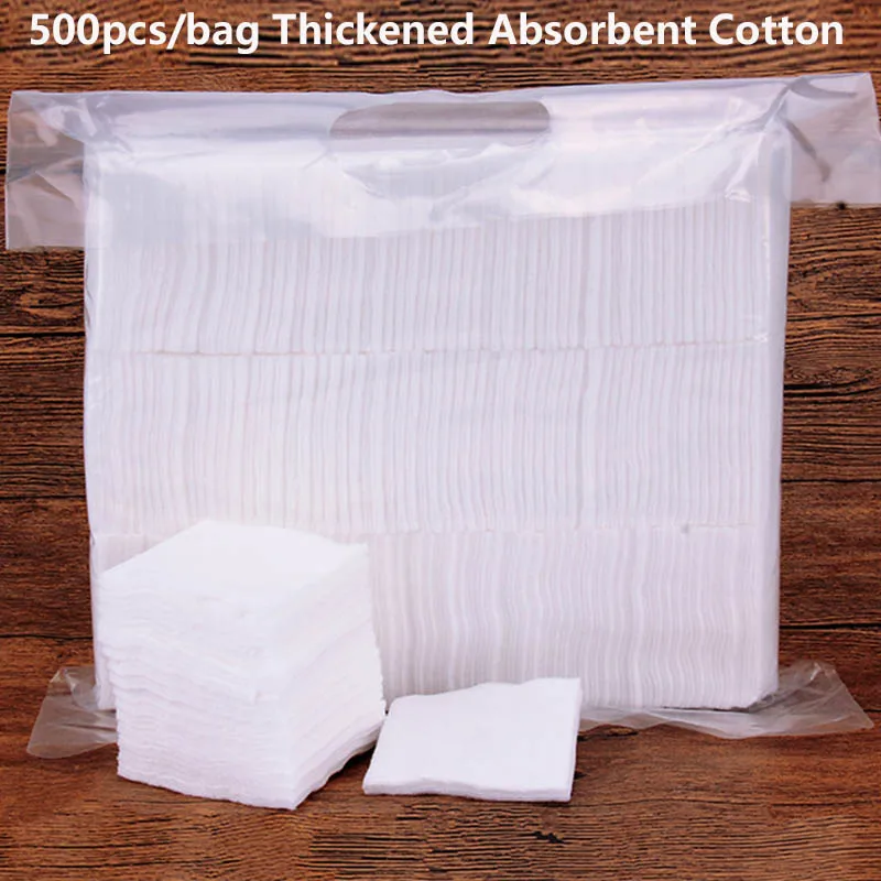 

1000Pcs 2 Bags Makeup Cotton Disposal Face Towel Cotton Pads Seal Makeup Remover Wipes Disposable Face Towel Manicure Wipe
