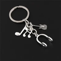 1pc music dj headset keychain guitar musical note keyring gifts for men women gift jewelry diy supplies e2581e2773