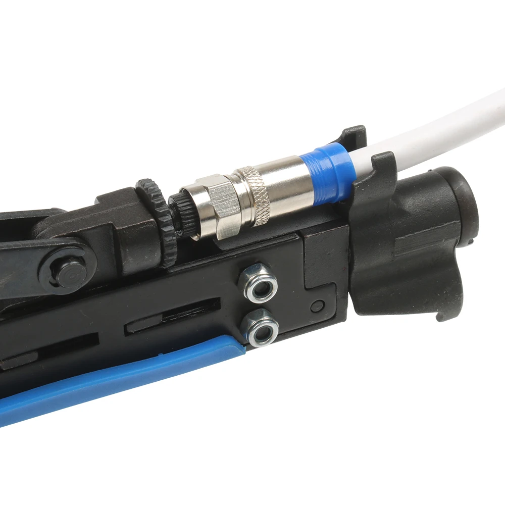 New Multitool Wire Stripping Squeezing Pliers Coaxial Cable Cold Press Clamp RG59 RG6 Crimper Striper Kit | Инструменты