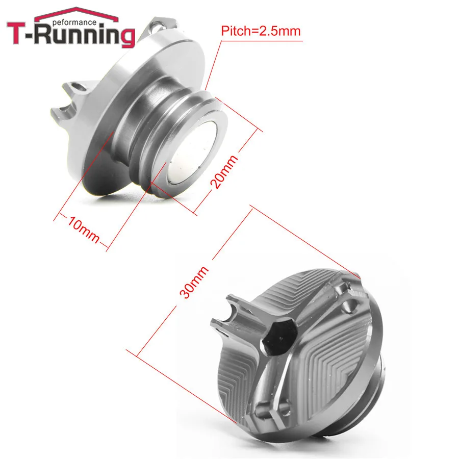 

M20*2.5 Motorcycle Accessories CNC Oil Filler Cap Drain Plug Cover screws For Honda CB 1000 R CB1000R CB 1000R cb1000r CB 1000