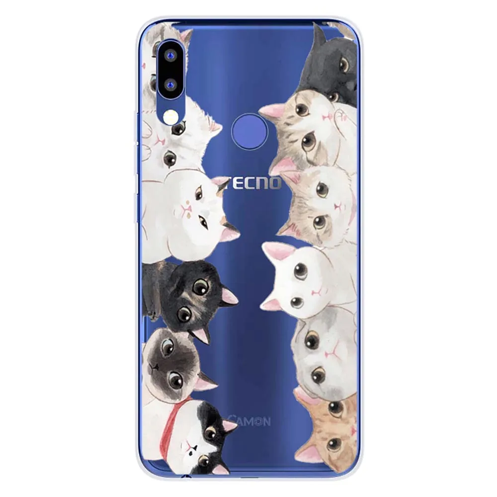 Мягкий силиконовый чехол из ТПУ для Tecno Camon 11 Camon11 PRO Чехол с принтом задняя крышка для Tecno Camon 11 Pro мультяшная узорная оболочка - Цвет: Case 821