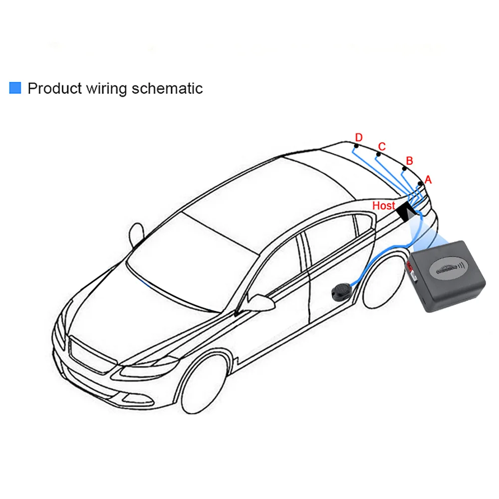flat sensors adjustable depth 16mm car parking sensor assistance backup radar buzzer system for rear front bumper original 13mm free global shipping