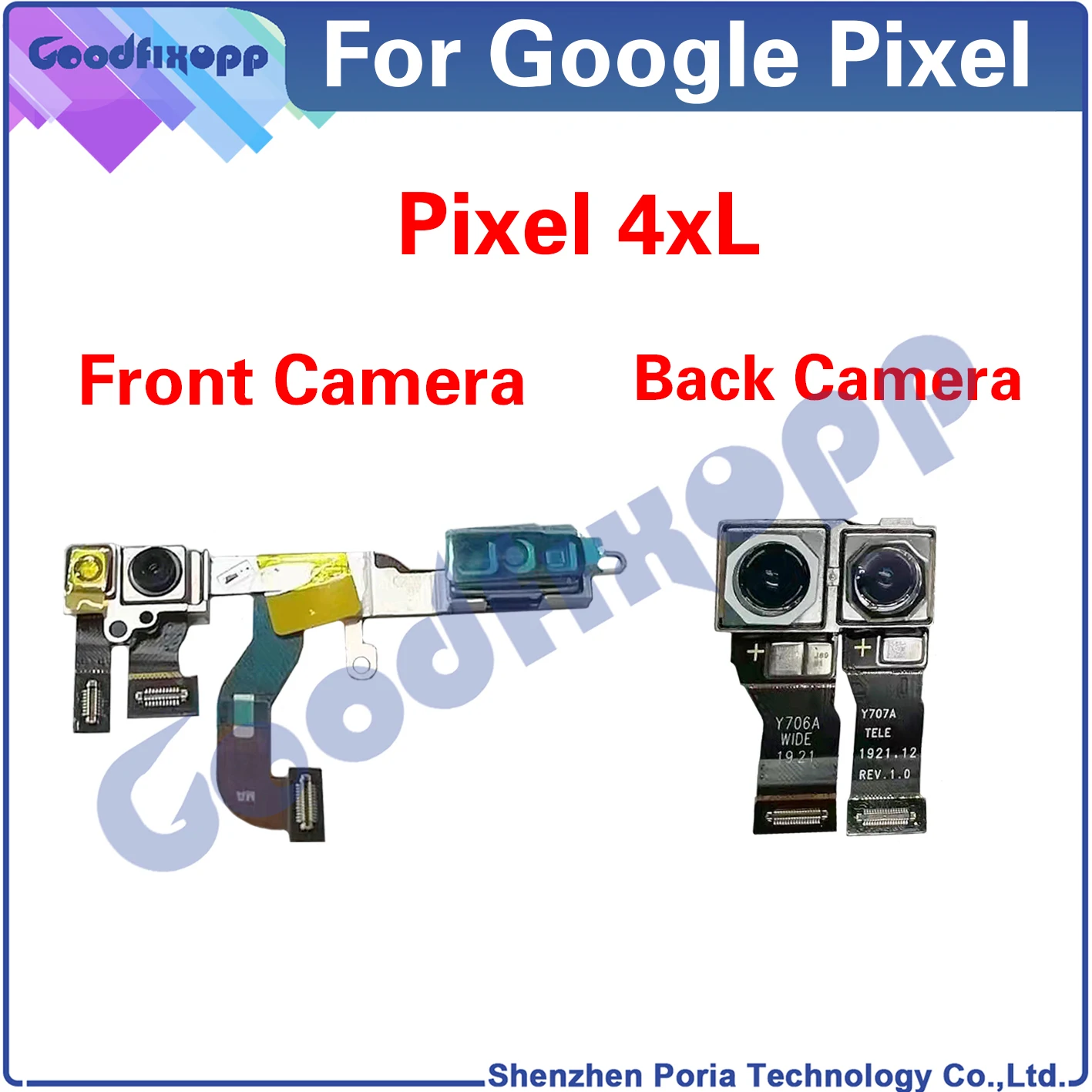 

100% Test AAA For Google Pixel 4XL G020P G020 Camera Modules Big Back Camera Front Camera Small Camera Rear Camera