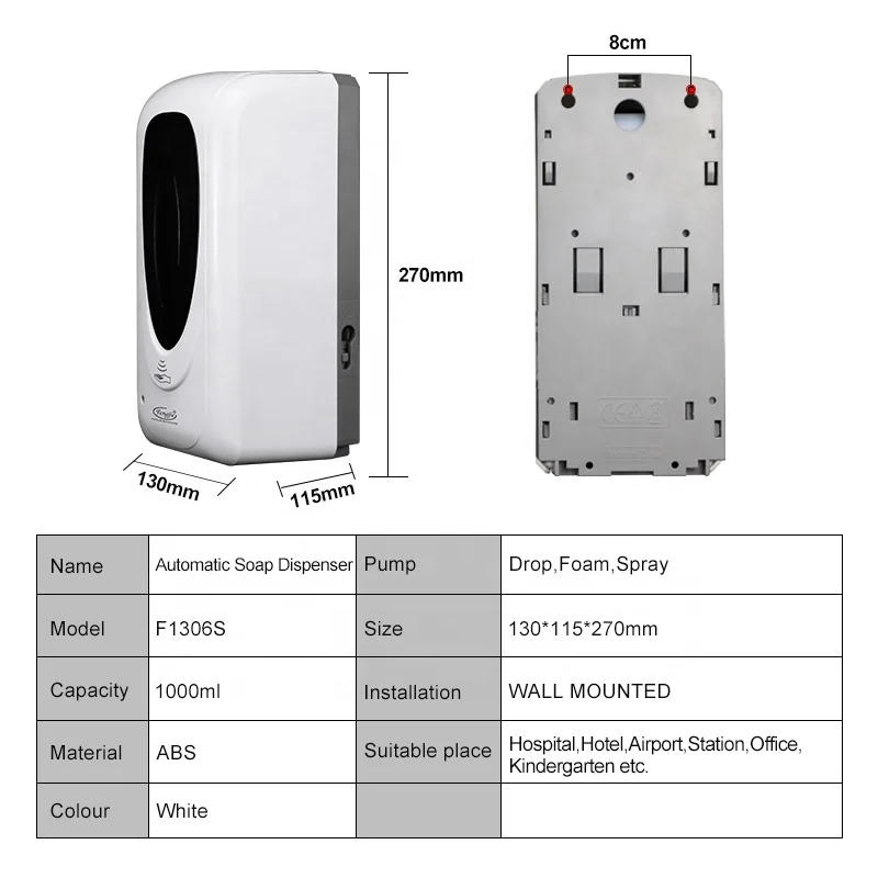

Alcohol Hand sanitzer dispenser/touchless/automatic soap dispenser