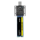 Чехол для M2 SSD SATA, шасси M.2 на USB 3,0, адаптер SSD для PCIE NGFF SATA M  B Key, коробка для SSD-диска для 2230224222602280 мм