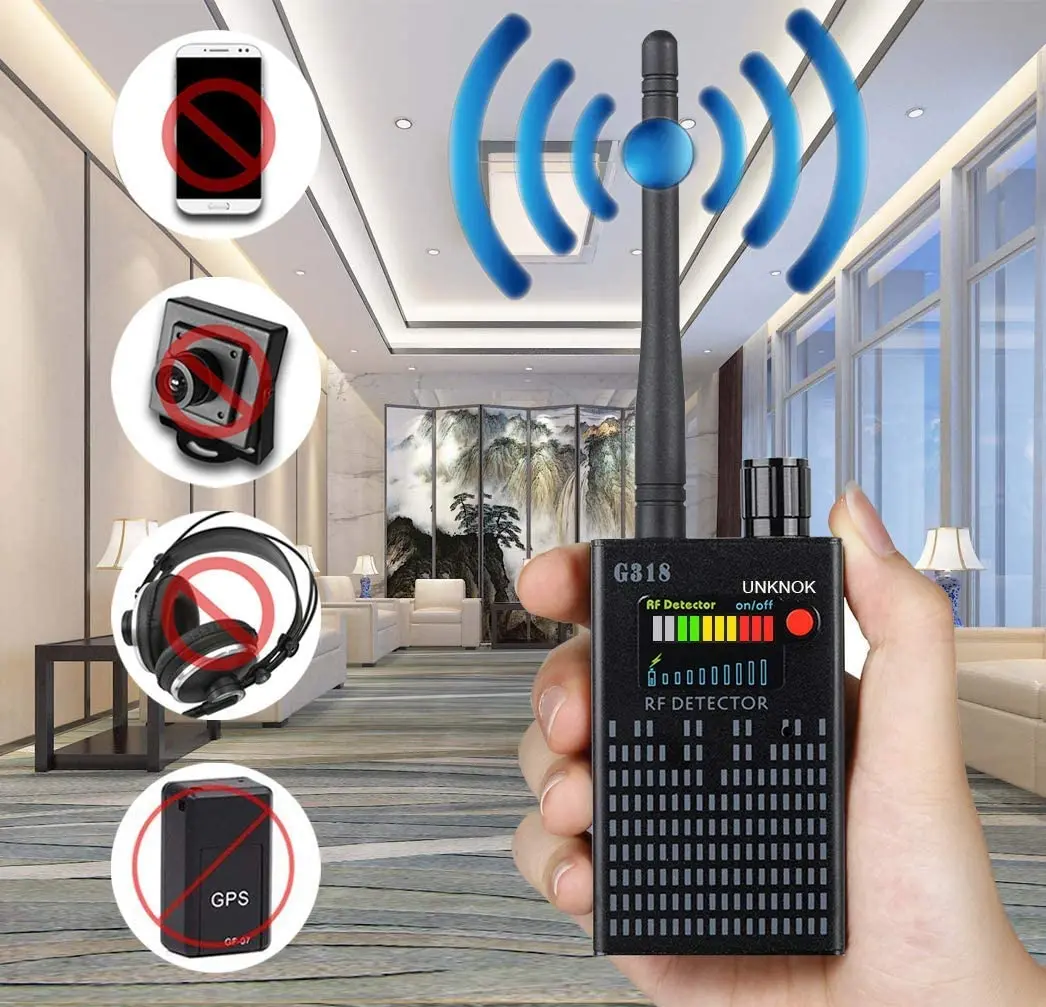 Hidden Camera Detector Bug Detector [Anti-Spy][Ultra-high] RF Signal, Radio Frequency, GPS Detector Anti Spy Camera Finder Bug