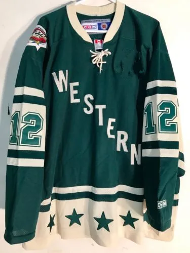 

All-Star Western 12 Jarome Iginla 61 Rick Nash MEN'S Hockey Jersey Embroidery Stitched Customize any number and name