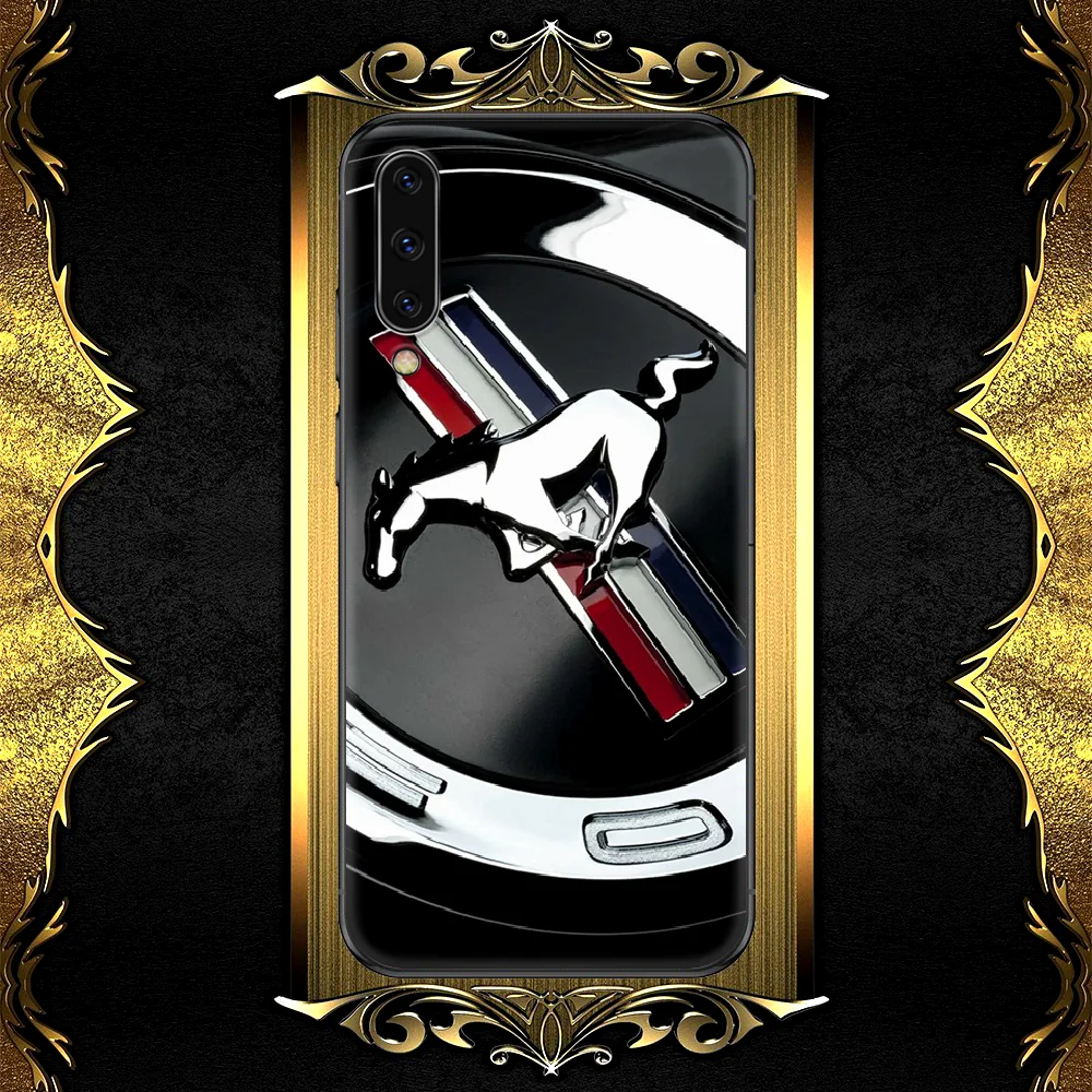 

Car Logo Fords Mustangs Phone Case Cover For Samsung Galaxy A7 9 8 10 20 20e 21 S 30 30S 31 41 50 50S 51 70 71 91 black Prime