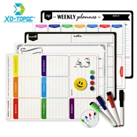 12 styles magnetic monthly weekly planner whiteboard fridge magnet flexible message drawing refrigerator bulletin white board