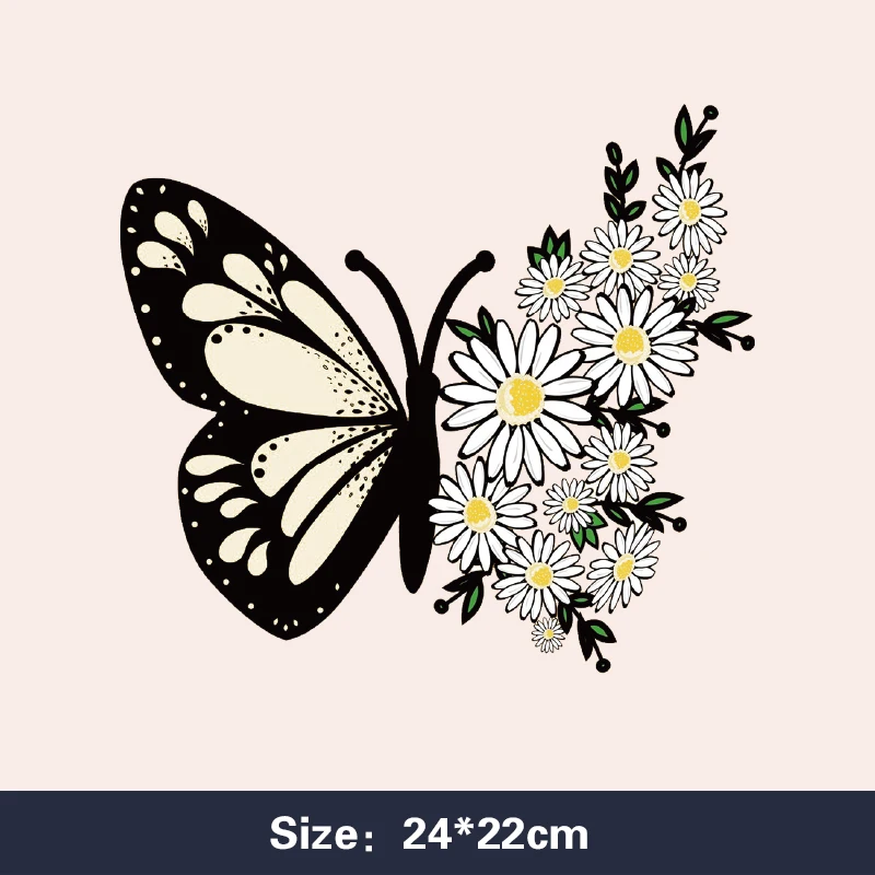 

Patches Appliqued Iron-On transfer sticker for clothes patch butterfly