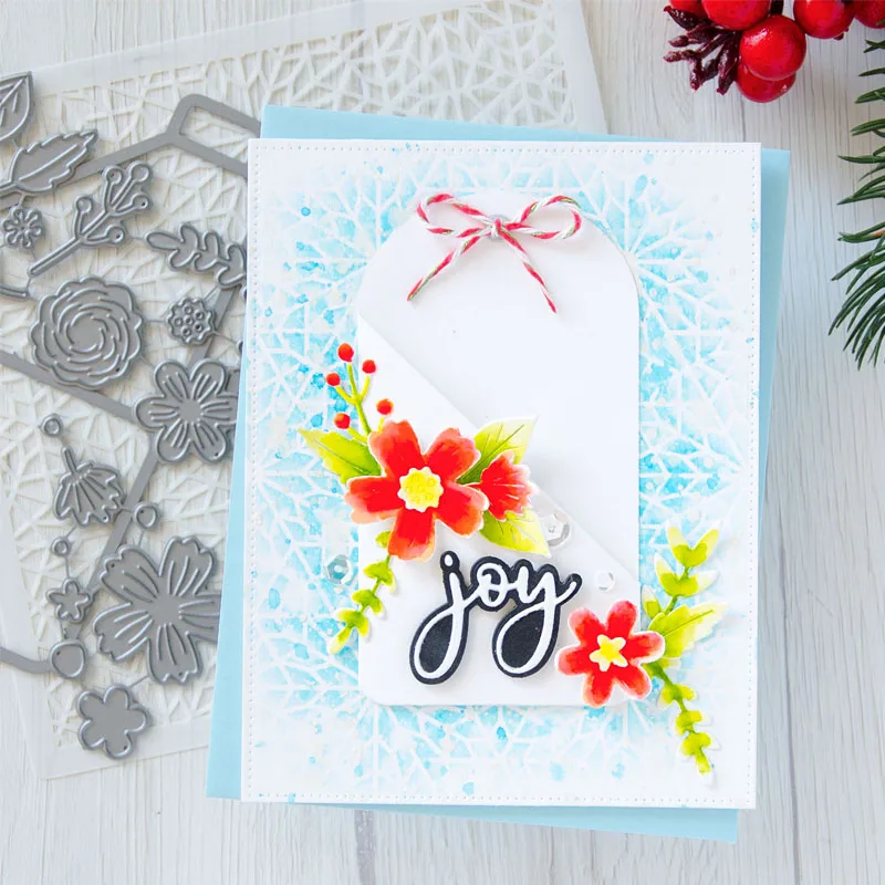 Красивые коробки с цветами и листьями карманная форма рамка металлические