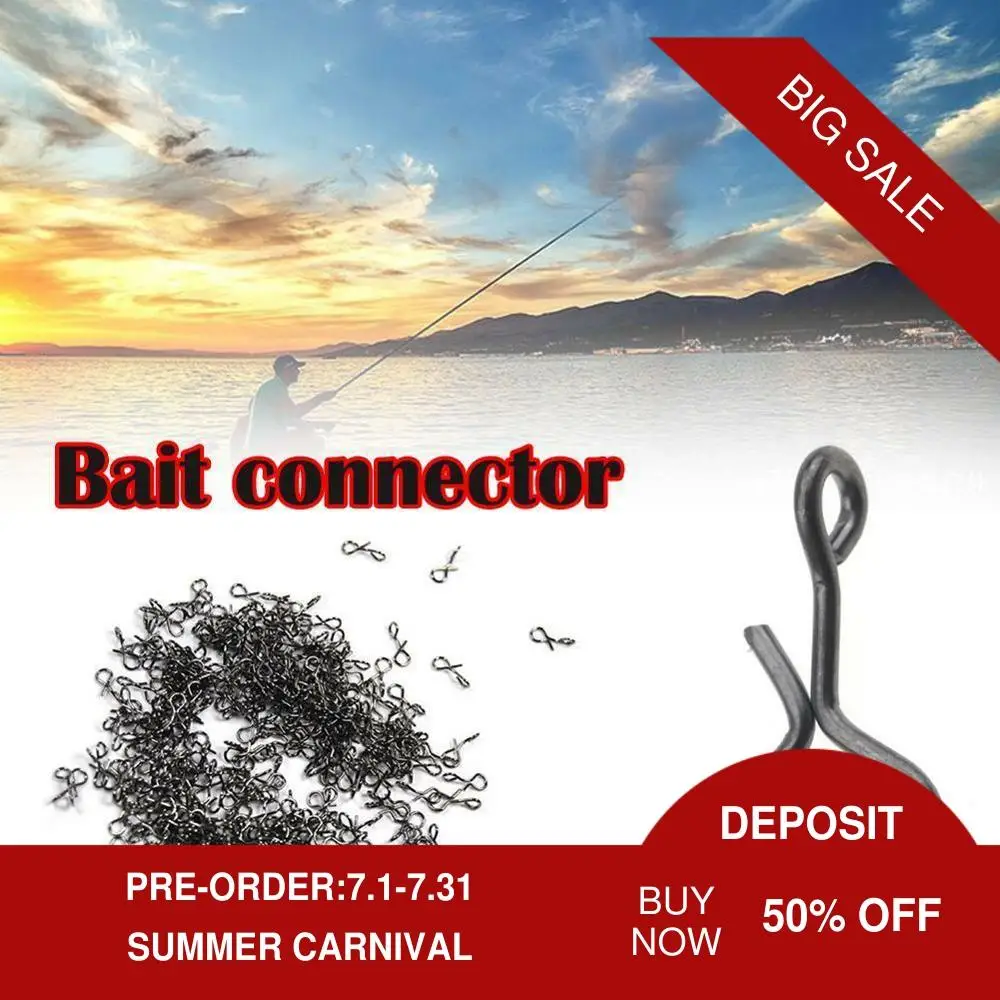 50 шт./пакет рыболовные оснастки быстрая смена для мух крючок приманки Сталь замок