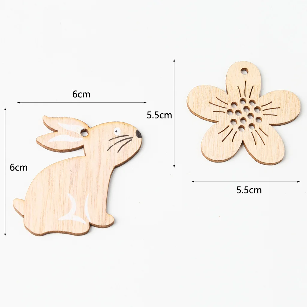 16 шт. с пасхальным деревом зайчик изображением кролика и цветочным рисунком