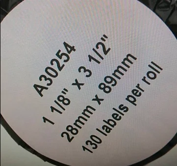 

10rolls A30254 - dymo transparent film label roll for Labelwriter 28x89mm
