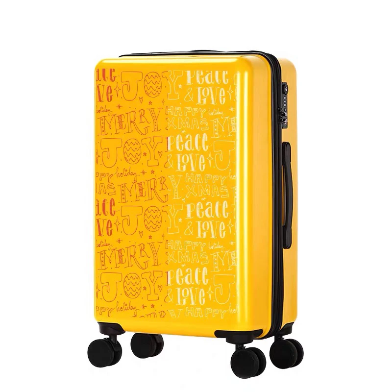 Personalized text travel suitcase women ins net red trolley luggage universal wheel fashion Korean suitcase men password box